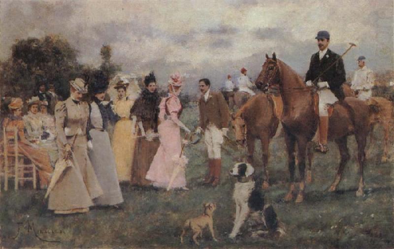 Francisco Miralles Y Galup The Polo Match china oil painting image